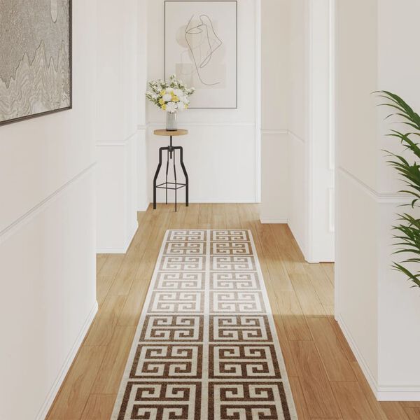 vidaXL Sis&auml;-/ulkomatto lyhytnukkainen moniv&auml;rinen 80x300 cm liukumaton