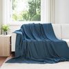 vidaXL Heittop&auml;&auml;llys 24 pcs Laivastonsininen 270 x 240 cm Fleese