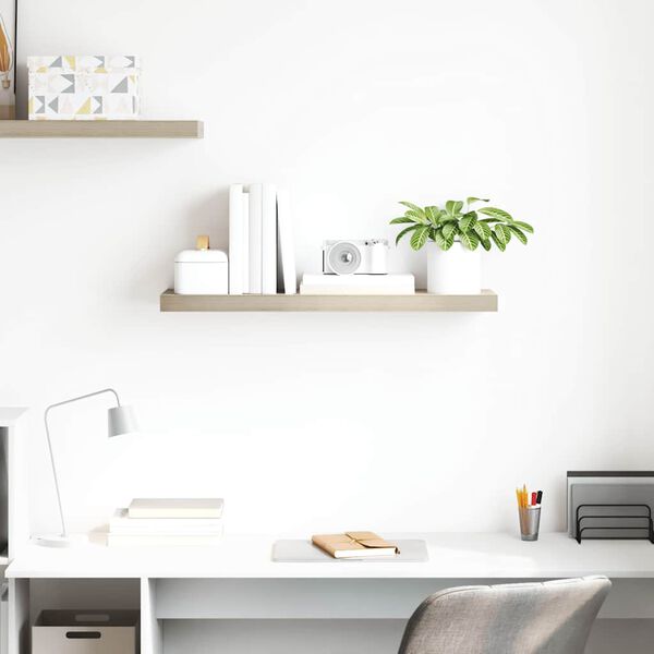 vidaXL Kelluva sein&auml;hylly tammi 80x23,5x3,8 cm MDF