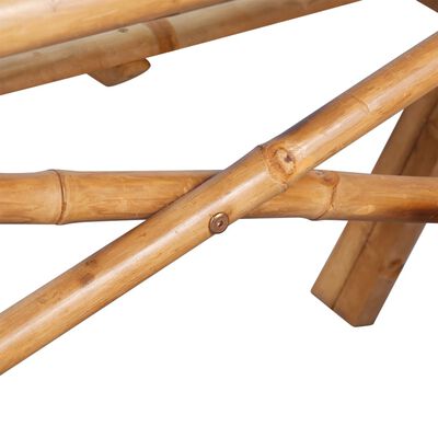 vidaXL Piknikpöytä 115x115x81 cm bambu