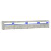 vidaXL TV-taso LED-valoilla betoninharmaa 270x35x40 cm
