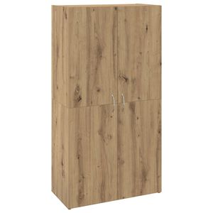 vidaXL Toimistokaappi hyllyll&auml; Vanha puu 60 x 32 x 115 cm Tekninen puu