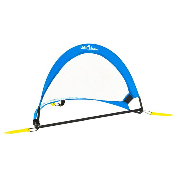 vidaXL Lasten jalkapallomaali 2 kpl s&auml;ilytyspussi 75,5x46x48 cm