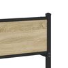 vidaXL Metallinen s&auml;ngynrunko ilman patjaa Sonoma-tammi 140x190 cm