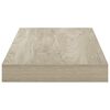 vidaXL Kelluvat sein&auml;hyllyt 2 kpl tammen v&auml;rinen 50x23x3,8 cm MDF