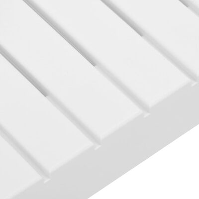 vidaXL Puutarhan sohvapöytä muovi valkoinen