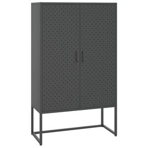 vidaXL Kaappi antrasiitti 80x35x135 cm ter&auml;s