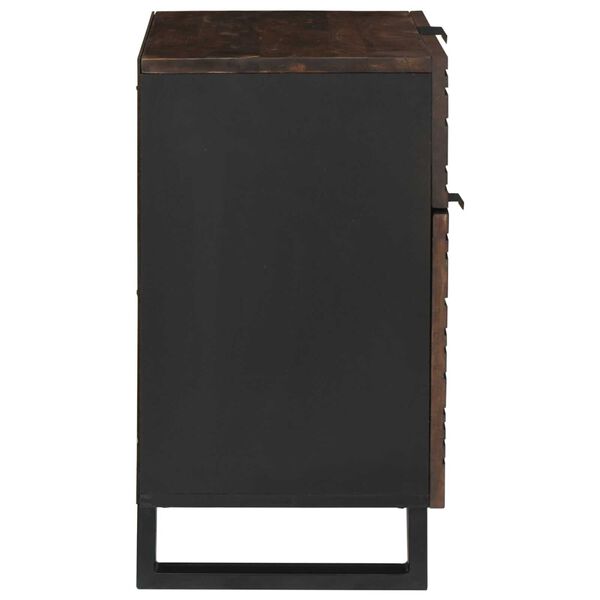 vidaXL Yöpöytäkaappi pähkinäpuu 50 x 33 x 60 cm Täysi Akaasiapuu