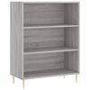 vidaXL Kirjahylly harmaa Sonoma 69,5x32,5x90 cm tekninen puu