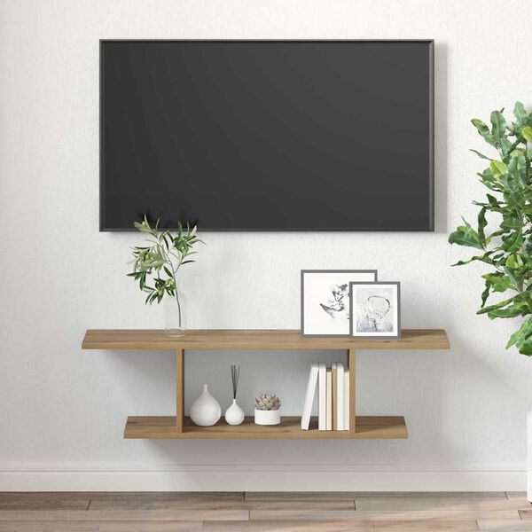 vidaXL TV-tasosetti Ruskea 103 x 30 x 26,5 cm Tekninen puu