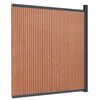 vidaXL Aitapaneeli WPC ruskea 173x186 cm