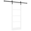 vidaXL Liukuovi ORKDAL Valkoinen ja musta 83 x 202 cm