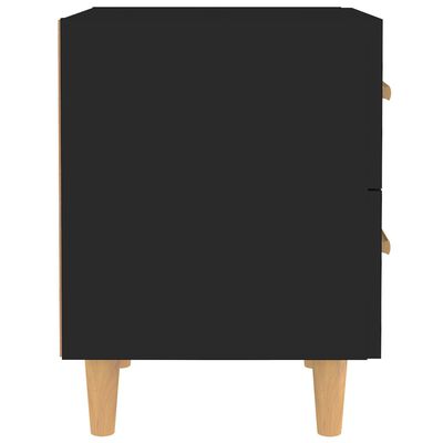 vidaXL Yöpöytä musta 40x35x47,5 cm
