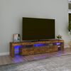 vidaXL TV-taso LED-valoilla savutammi 200x36,5x40 cm