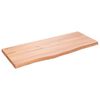 vidaXL P&ouml;yt&auml;levy vaaleanruskea 100x40x(2-4) cm k&auml;sitelty t&auml;ystammi