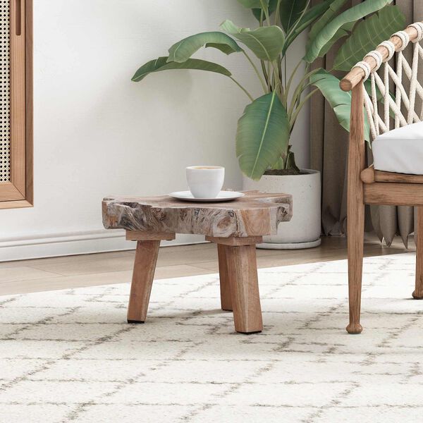 vidaXL Y&ouml;p&ouml;yt&auml; Ruskea 40 x 40 x 25 cm Kierr&auml;tetty massiivinen puu