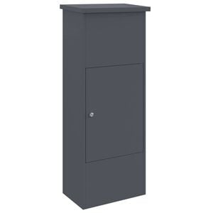 vidaXL Pakettipostilaatikko Antrasiitti 44,5 x 29 x 110,5 cm Ter&auml;s