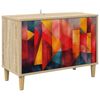 vidaXL TV-kaappi HEESCH 69 x 33 x 50 cm Sonoma Tekninen puu