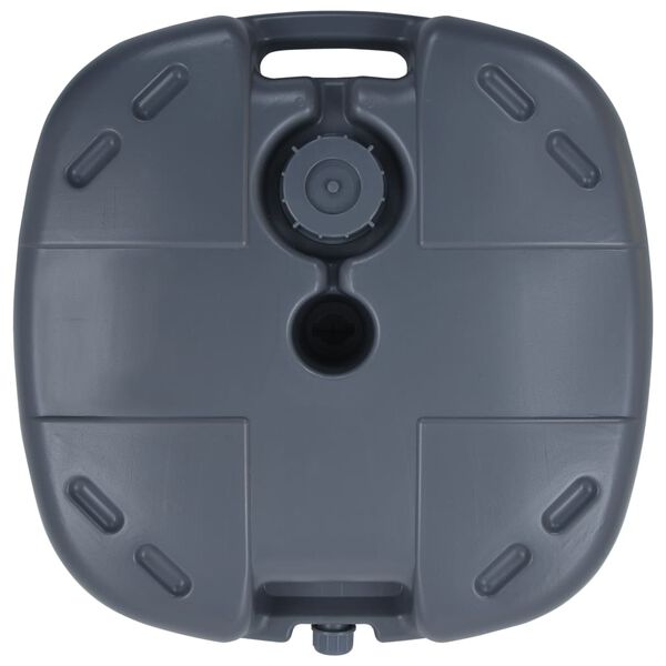 vidaXL Kannettava p&auml;iv&auml;nvarjon alusta harmaa hiekka-/vesit&auml;ytteinen