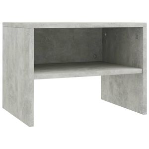 vidaXL Y&ouml;p&ouml;yt&auml; betoninharmaa 40x30x30 cm tekninen puu