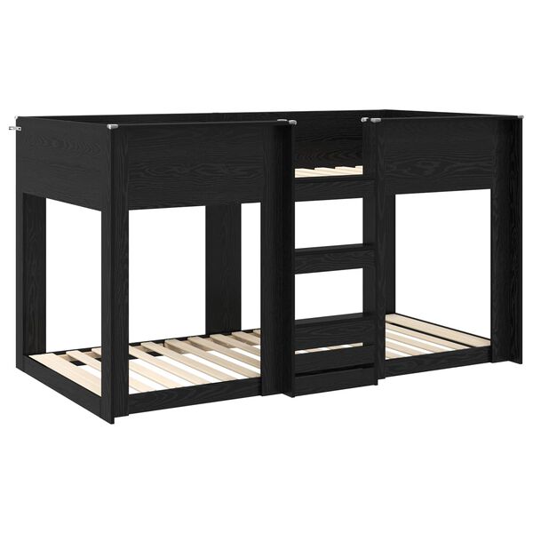 vidaXL Kerross&auml;nky Lapset Musta tammi. 3FT Single Tekninen puu