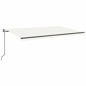 vidaXL Sis&auml;&auml;nkelattava markiisi LED/tuulisensori 500x300 cm kerma