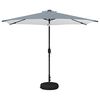 vidaXL Puutarha Parasol LED Valoilla 300 x 300 cm Polyesteri