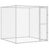 vidaXL Koiranh&auml;kki Hopea 200 x 200 x 200 cm Galvanoitu ter&auml;s