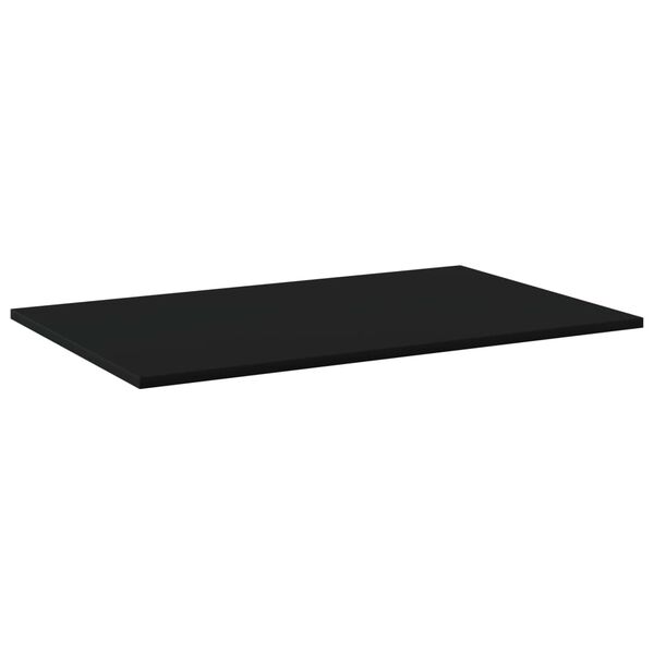 vidaXL Kirjahyllytasot 4 kpl musta 80x50x1,5 cm lastulevy