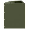 vidaXL Kulmapenkin Ruukku Oliivinvihreä 30 x 30 x 35 cm Teräs