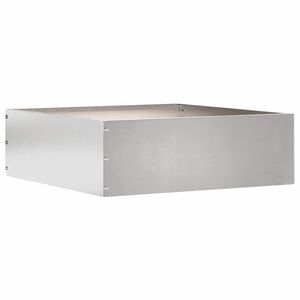 vidaXL Nurmireunus 40 x 40 x 13 cm Ruostumaton ter&auml;s Hopea