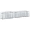 vidaXL Gabion Kohotettu Peti 2 kpl 300 x 50 x 60 cm Galvanoitu ter&auml;s