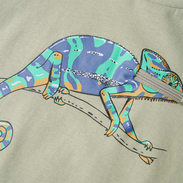 Lasten lyhythihainen T-paita vaalea khaki 116