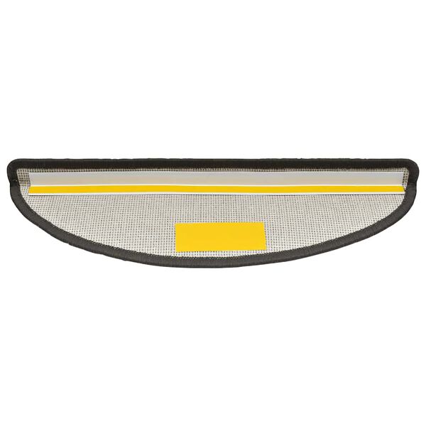 vidaXL Porrasmatot 30 kpl 56x17x3 cm tummanharmaa puolipyöreä