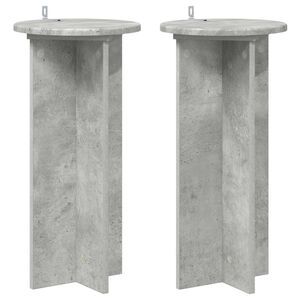 vidaXL Kasviteline 2 pcs Betoninharmaa 29,5 x 29,5 x 60 cm