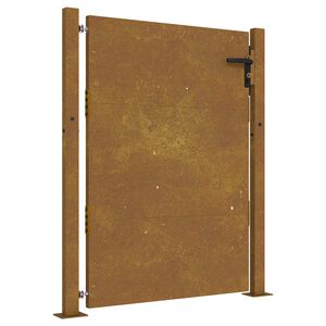 vidaXL Puutarhaportti 100x125 cm Corten-ter&auml;s