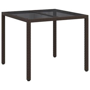 vidaXL Puutarhap&ouml;yt&auml; Ruskea 90 x 90 x 75 cm polyrottinki