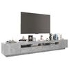 vidaXL TV-taso LED-valoilla betoninharmaa 260x35x40 cm