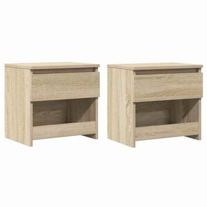 vidaXL Y&ouml;p&ouml;yd&auml;t 2 kpl Sonoma tammi 40x30x39 cm tekninen puu