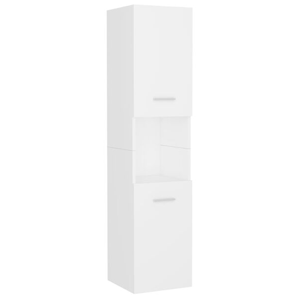 vidaXL Kylpyhuoneen kalustesarja valkoinen tekninen puu