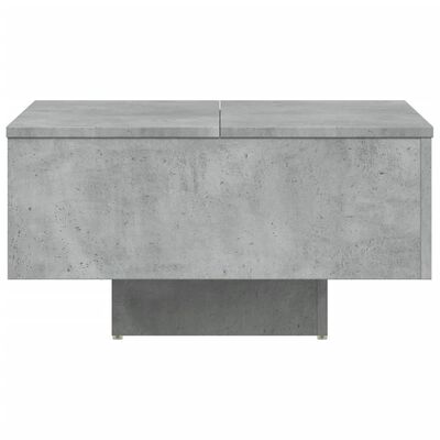 vidaXL Sohvapöytä betoninharmaa 60x60x31,5 cm tekninen puu