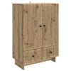 vidaXL Sivup&ouml;yt&auml; Artisan Tammi 66 x 34,5 x 95 cm K&auml;sitelty puu