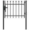 vidaXL Aitausportti BOXTEL 103 x 124,5 cm Jauhemaalattu Ter&auml;s Harmaa