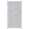 vidaXL Puutarhaportti 85 x 196 cm Ruostumaton ter&auml;s Hopea Lukittava
