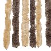 vidaXL Hy&ouml;nteisverho tummanruskea ja beige 56x200 cm chenille