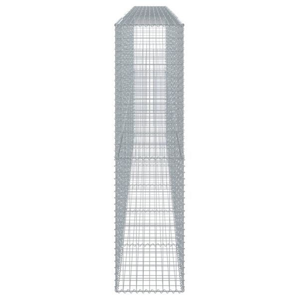 vidaXL Kivikori katolla 600x50x200 cm galvanoitu rauta