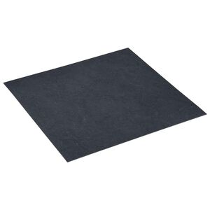 vidaXL Lattialankut Musta 5,11 m&sup2; 55 kpl Polyvinyylikloridi