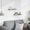 vidaXL Tauluhyllyt 2 kpl harmaa 40x9x3 cm MDF