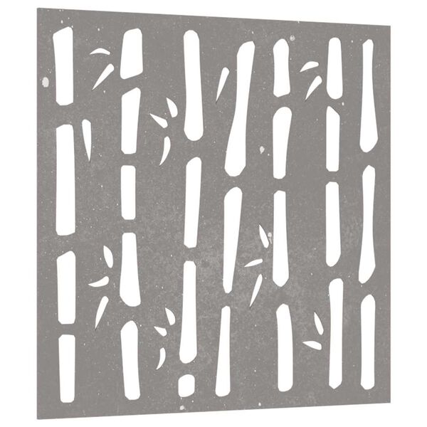 vidaXL Puutarhasein&auml;koriste 55x55 cm corten ter&auml;s bambukuvio