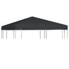 vidaXL Huvimajan katto 310 g / m&sup2; 3x3 m harmaa